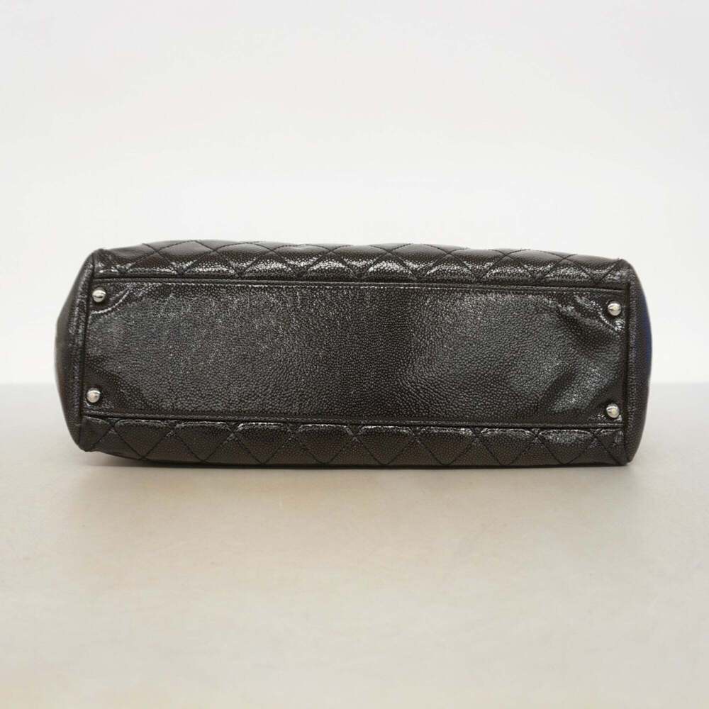 CHANEL Black Leather Tote Bag - Picture 3 of 11